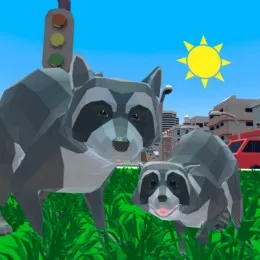 Play Raccoon Adventure City Simulator 3d free online